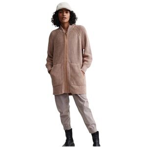 🎯Rare NWOT Varley Maybelle Knit Jacket Tan Size Medium